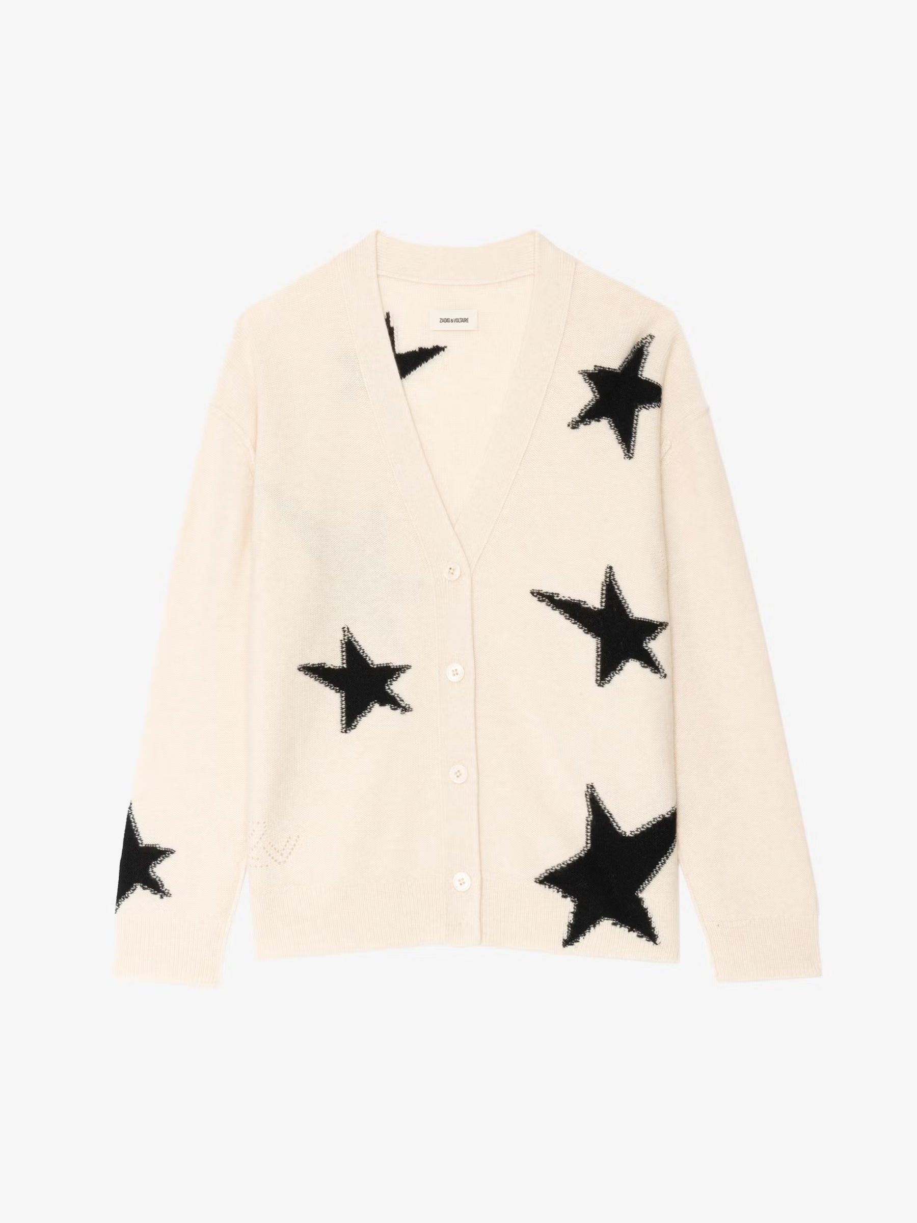 Mirkaz WS Stars Used Cardigan - Ecru