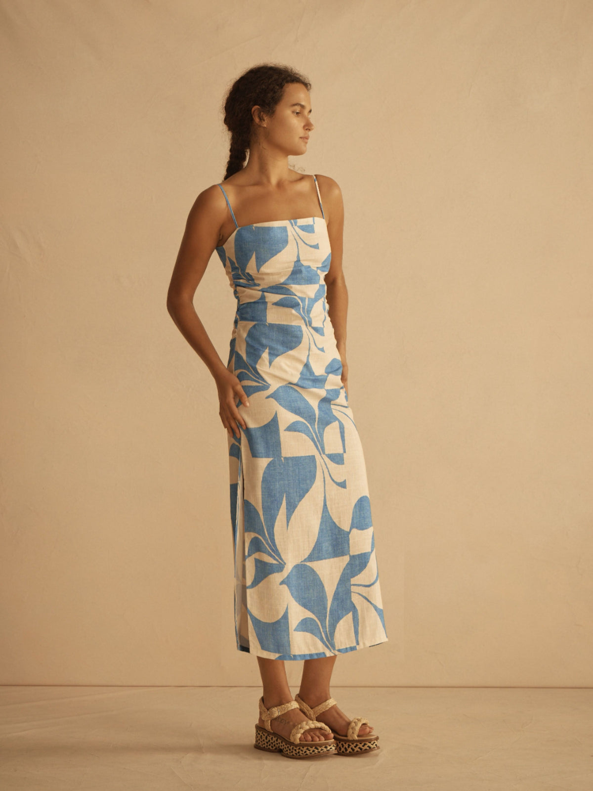 aur-ocea-ipanema-ruched-slip-dress